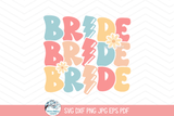 Retro Bride SVG | Bohemian Bride Design Wispy Willow Designs Company