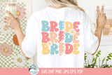 Retro Bride SVG | Bohemian Bride Design Wispy Willow Designs Company