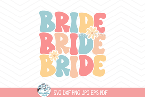 Retro Bride SVG | Vintage Bride Art Wispy Willow Designs Company