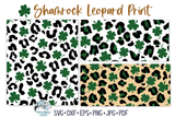 Shamrock Leopard Print SVG | St. Patrick's Day Animal Pattern Wispy Willow Designs Company