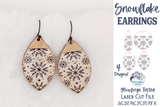 Snowflake Earring File Bundle for Glowforge or Laser Cutter Wispy Willow Designs Company