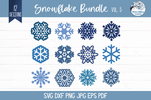 Snowflake SVG Bundle Wispy Willow Designs Company