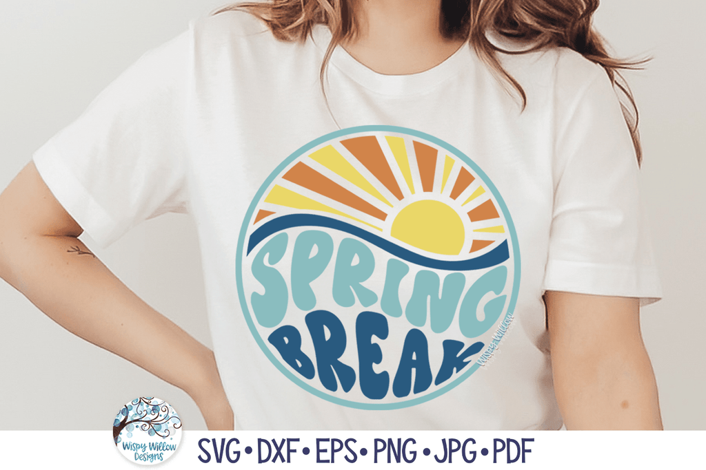 Spring Break | Round Beach SVG – Wispy Willow Designs