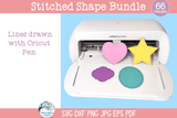 Stitched Shape SVG Bundle | Scrapbook Crafting Shapes Design Wispy Willow Designs Company
