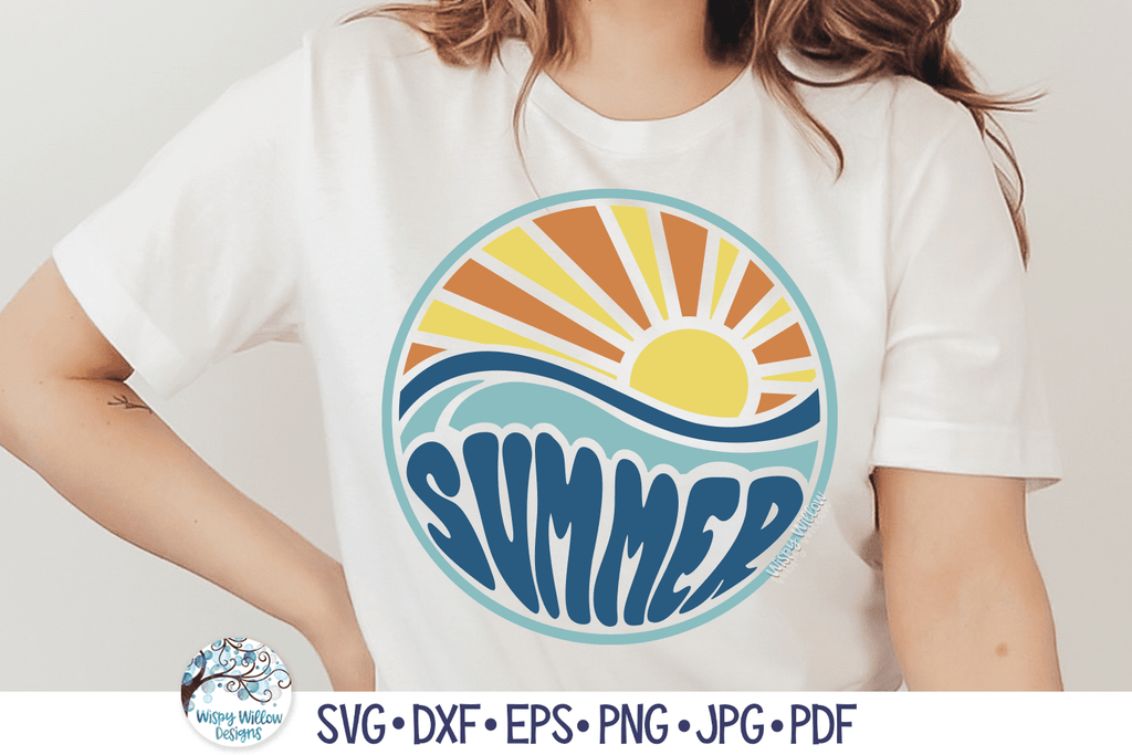 Summer | Round Beach SVG Wispy Willow Designs Company