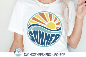 Summer | Round Beach SVG Wispy Willow Designs Company