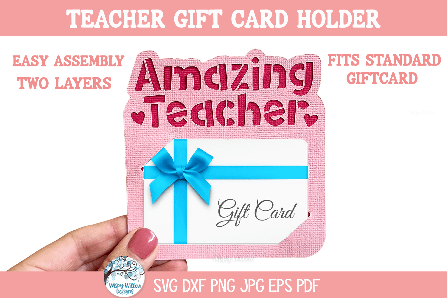 Teacher Gift Card Holder SVG | Unique and Thoughtful Design Wispy Willow Designs Company