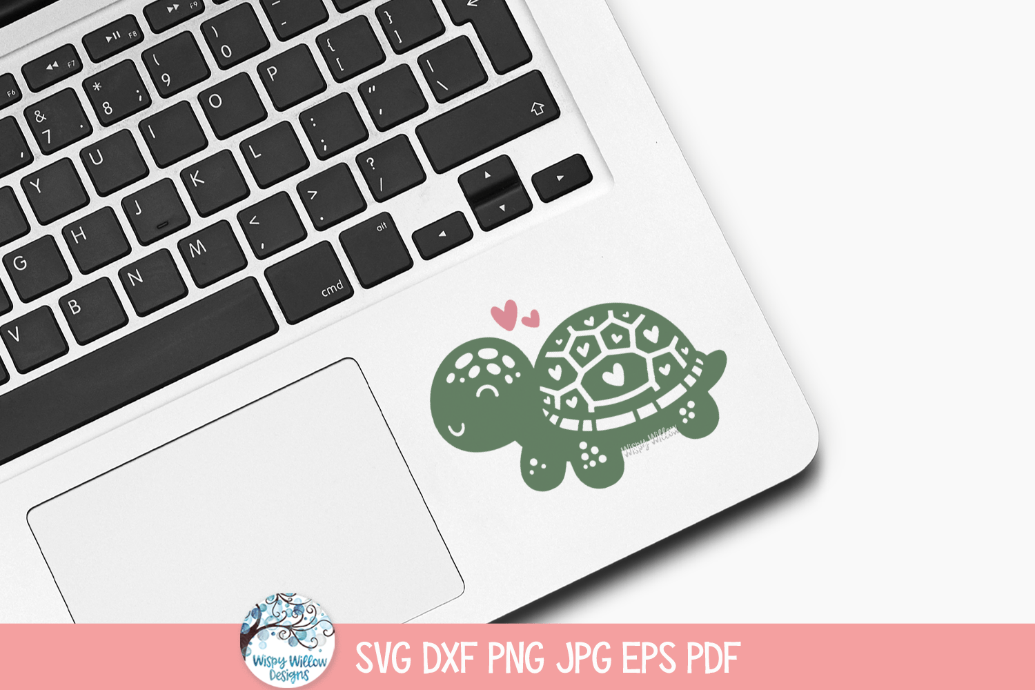 Turtle SVG | Slow and Steady Turtle Illustration Wispy Willow Designs Company