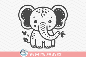 Zoo Animal Bundle SVG | Baby Shower Safari Animal Designs - Turtle, Elephant, Tiger, Monkey, Giraffe, Lion, Koala, Alligator Wispy Willow Designs Company