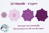 3D Flower Mandala Wispy Willow Designs Company