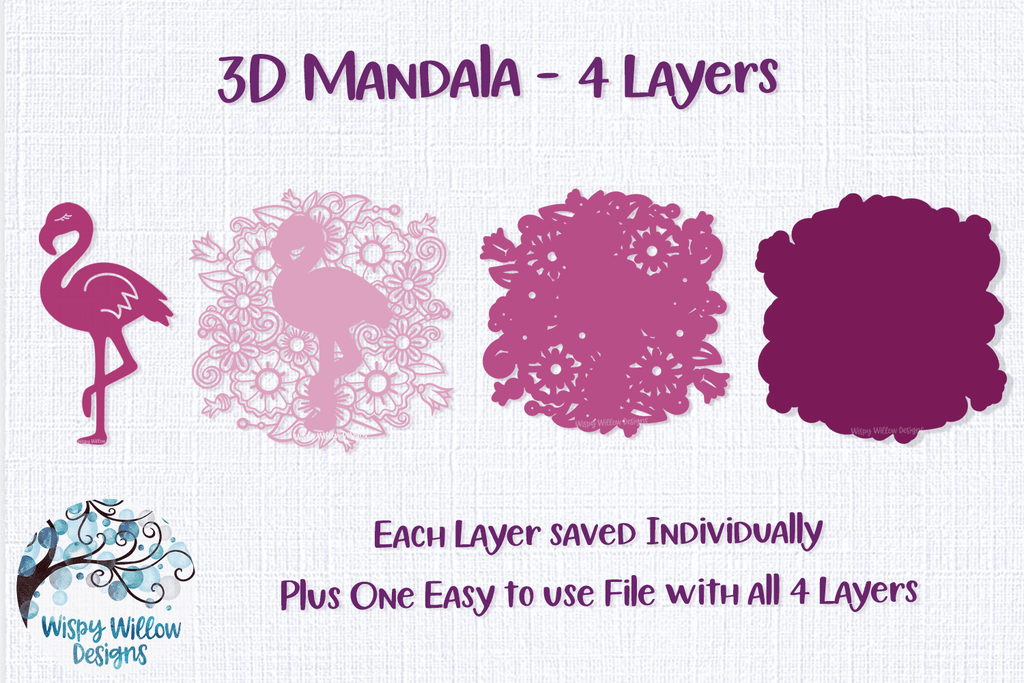 3D Mandala Bundle Wispy Willow Designs Company