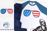 4th of July Sunglasses SVG Wispy Willow Designs Company