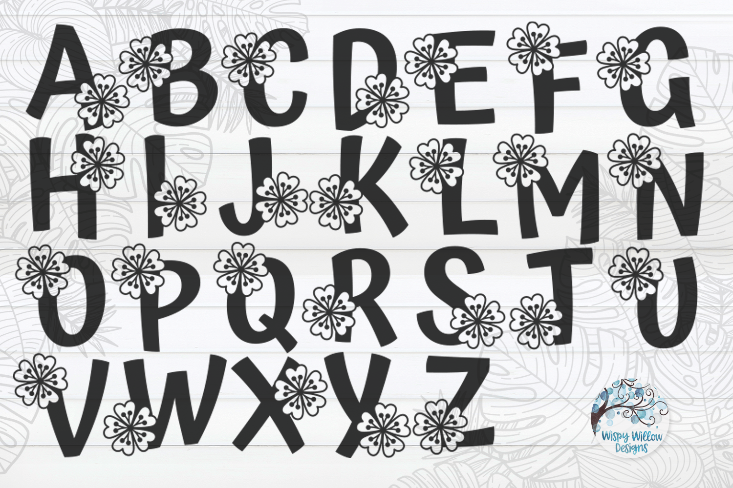 Aloha Alphabet SVG Bundle Wispy Willow Designs Company