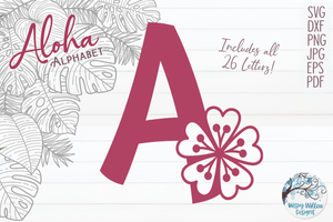 Aloha Alphabet SVG Bundle Wispy Willow Designs Company