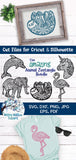 Amazing Animal Zentangle SVG Bundle Vol 1 Wispy Willow Designs Company