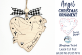 Angel Christmas Ornament for Glowforge or Laser Cutter Wispy Willow Designs Company