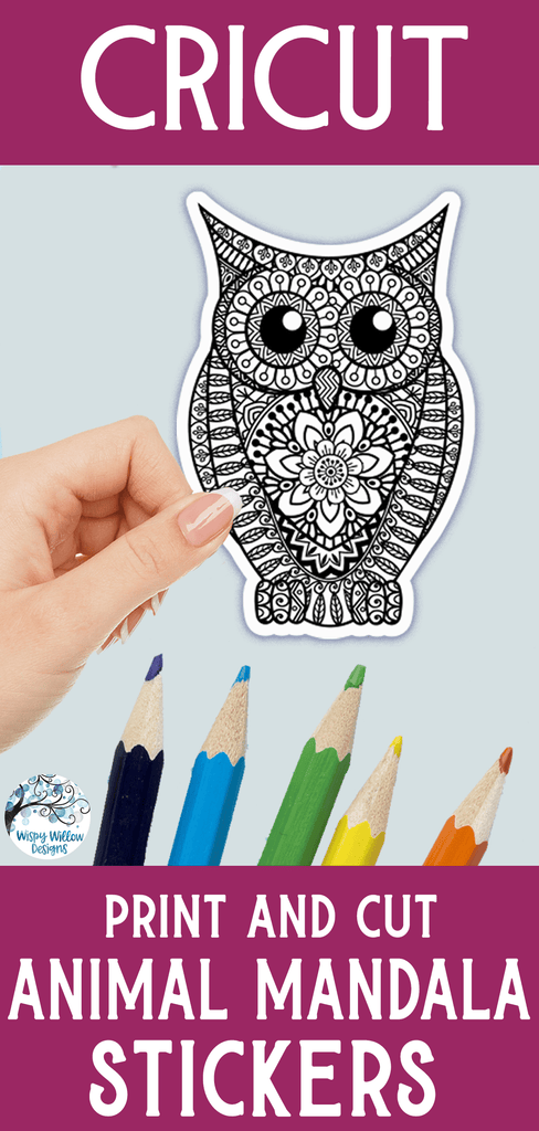 Animal Mandala Stickers PNG Wispy Willow Designs Company