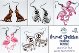 Animal Skeleton Earring SVG Bundle for Glowforge or Laser Cutter Wispy Willow Designs Company