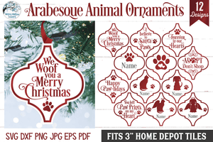 Arabesque Animal Ornament SVG Bundle - Fits Home Depot Tiles Wispy Willow Designs Company