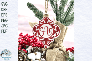 Arabesque Monogram Ornament SVG Bundle | Christmas SVGs Wispy Willow Designs Company