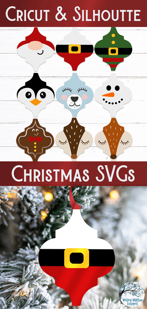 Arabesque Ornament SVG Bundle | Christmas Character SVGs Wispy Willow Designs Company