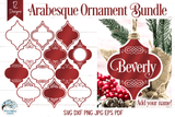 Arabesque Ornament SVG Bundle - Frames for Names and Monograms Wispy Willow Designs Company