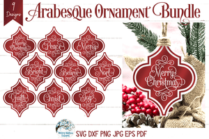 Arabesque Ornament SVG Bundle - Vol 4 | Christmas Ornaments Wispy Willow Designs Company