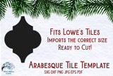 Arabesque Ornament Tile Template | Lowe's Tiles Wispy Willow Designs Company