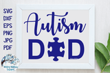 Autism Dad SVG Wispy Willow Designs Company