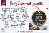 Baby Ornament SVG Bundle | Christmas SVGs Wispy Willow Designs Company