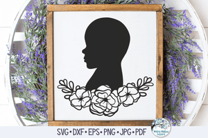 Baby with Flowers SVG Wispy Willow Designs Company