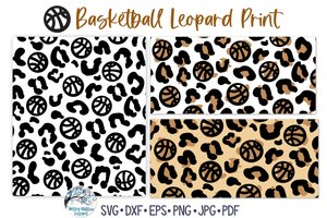 Basketball Leopard Print SVG | Sport Animal Pattern Wispy Willow Designs Company
