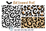 Bat Leopard Print SVG | Halloween Animal Pattern Wispy Willow Designs Company