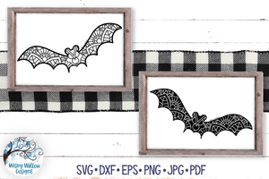 Bat Mandala SVGs | Halloween Mandala SVG Wispy Willow Designs Company