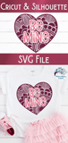Be Mine Mandala Heart SVG | Valentine's Day Mandala SVG Wispy Willow Designs Company