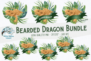 Bearded Dragon PNG Bundle Wispy Willow Designs Company