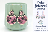 Boho Botanical Earring File for Glowforge or Laser Wispy Willow Designs Company