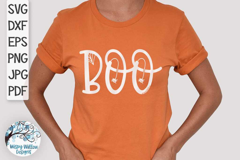 Boo SVG | Halloween SVG Wispy Willow Designs Company