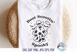 Boot Scootin Spooky Ghost SVG | Funny Cowboy Halloween Wispy Willow Designs Company