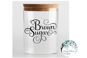 Brown Sugar SVG | Kitchen Pantry Label Wispy Willow Designs Company