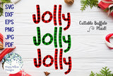 Buffalo Plaid Jolly Jolly Jolly SVG Wispy Willow Designs Company