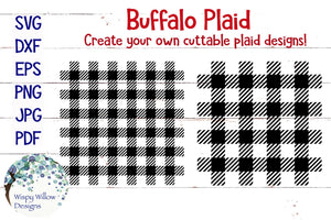 Buffalo Plaid Print Pattern SVG Wispy Willow Designs Company