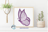 Butterfly Zentangle SVG Wispy Willow Designs Company