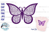 Butterfly Zentangle SVG Wispy Willow Designs Company