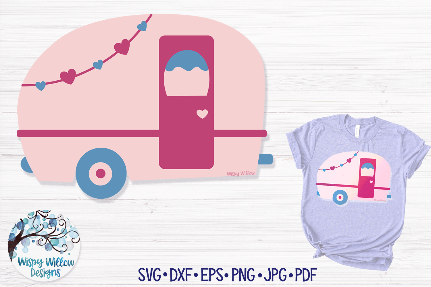 Camper SVG Wispy Willow Designs Company