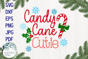 Candy Cane Cutie SVG Wispy Willow Designs Company