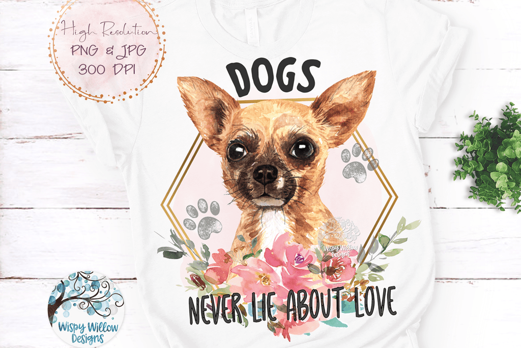 Chihuahua Dog Sublimation Png Wispy Willow Designs Company