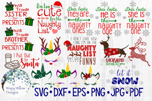 Christmas SVG Bundle Wispy Willow Designs Company
