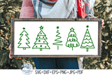 Christmas Tree Doodle SVG Bundle Wispy Willow Designs Company
