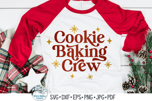 Cookie Baking Crew SVG | Retro Christmas SVG Wispy Willow Designs Company